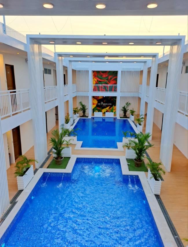 Pool patio area
